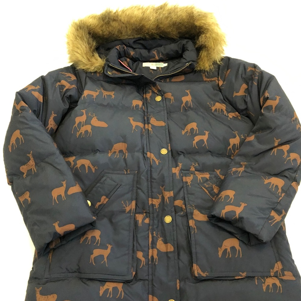 EUC Boden Printed Puffer Parka - US 6/ UK 10
